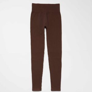 Tyra Rib Leggings Brown
