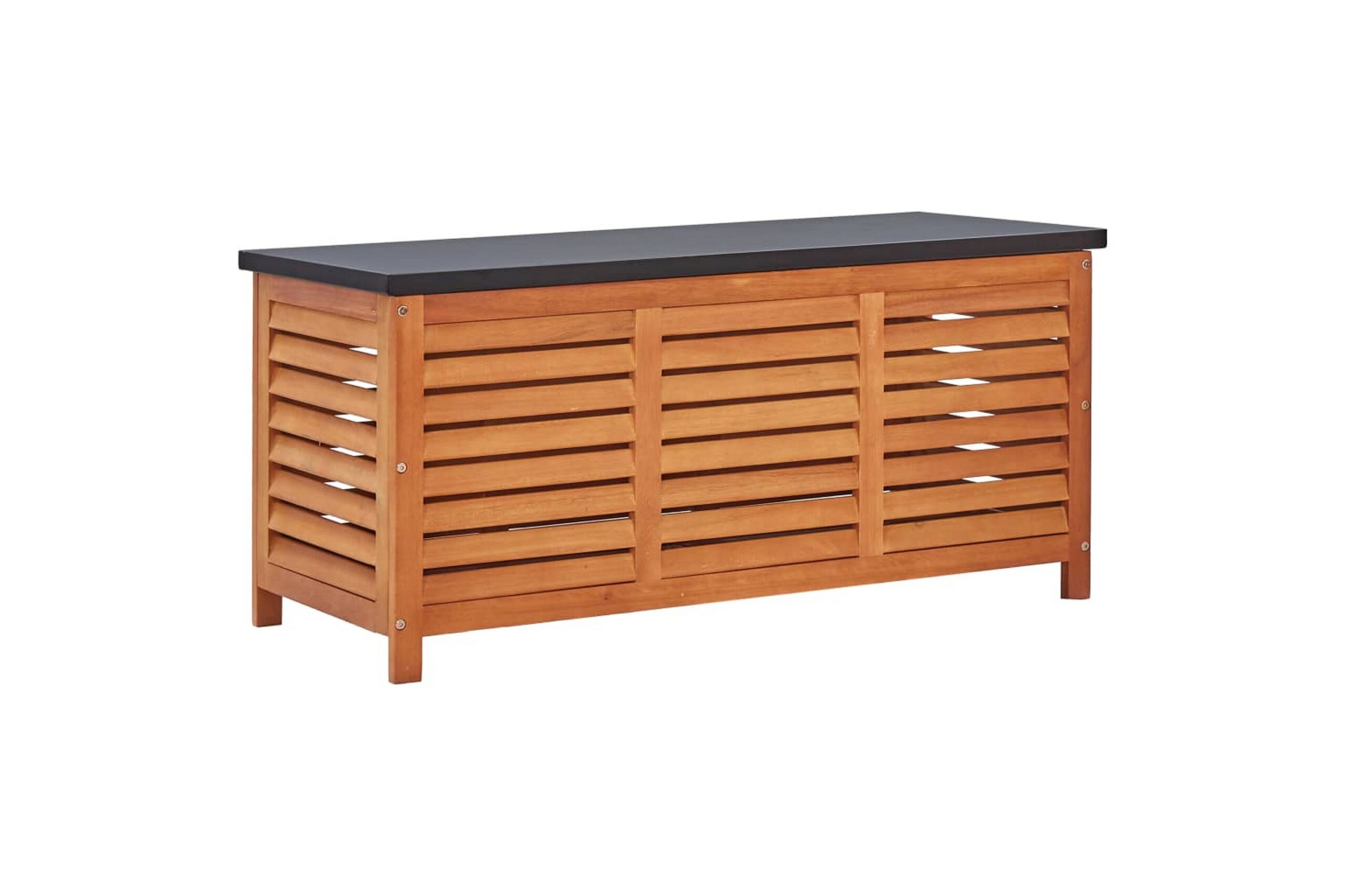 Puutarhan varastolaatikko 117x50x55 cm täysi eukalyptuspuu -