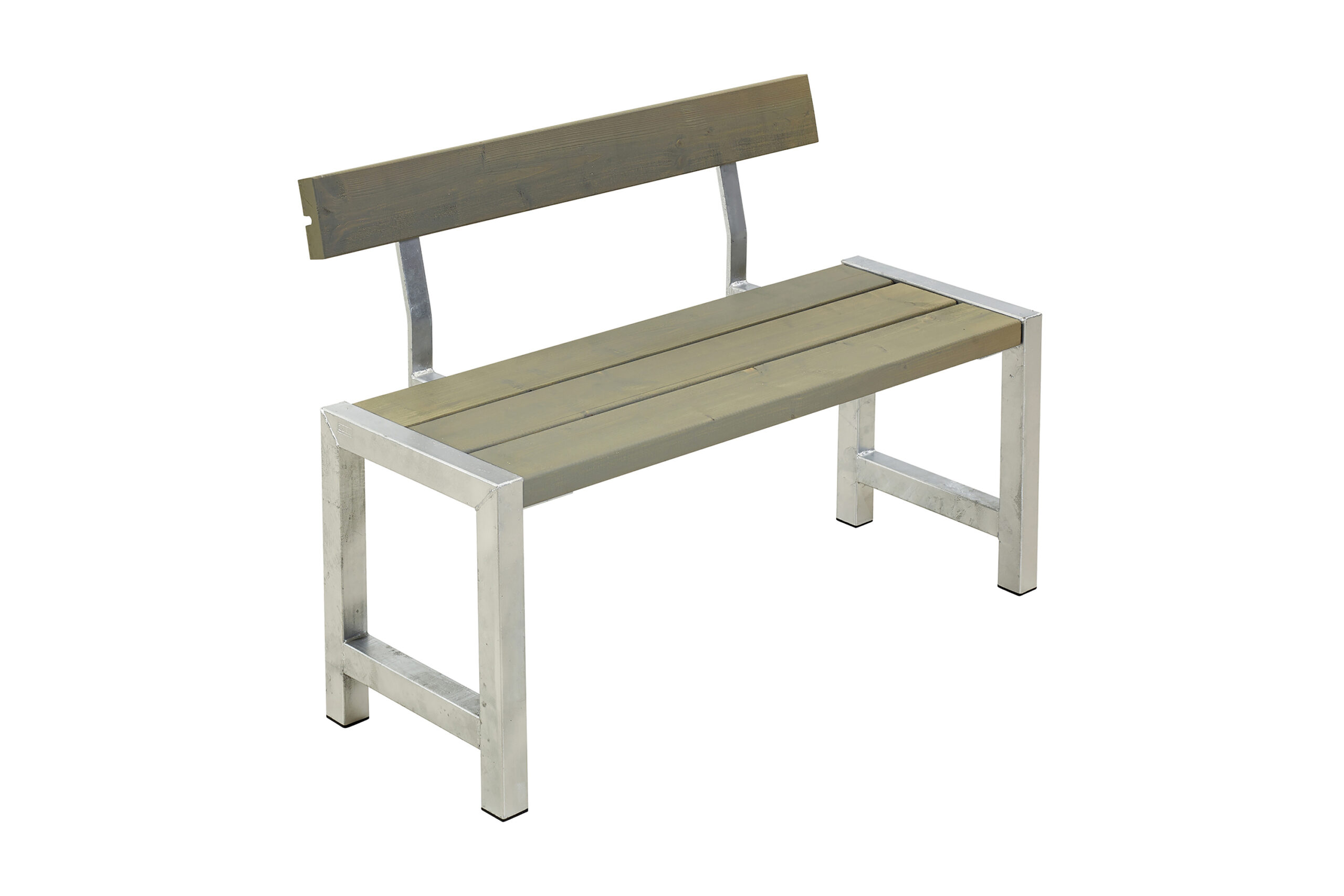 PLUS Parvekepenkki Selkänojalla 127 cm - Taupe