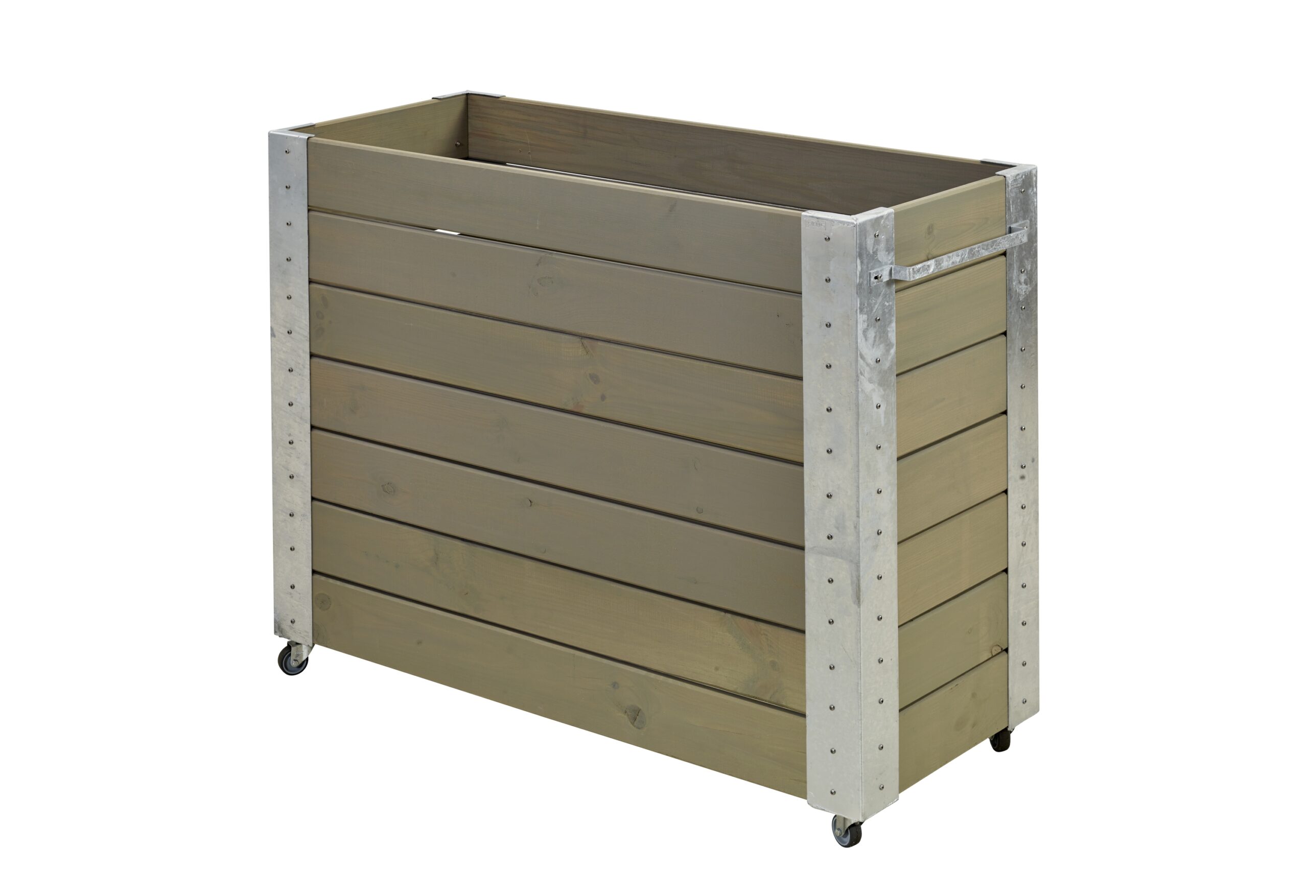 PLUS Cubic Kukkalaatikot pyörillä 95 cm - Musta