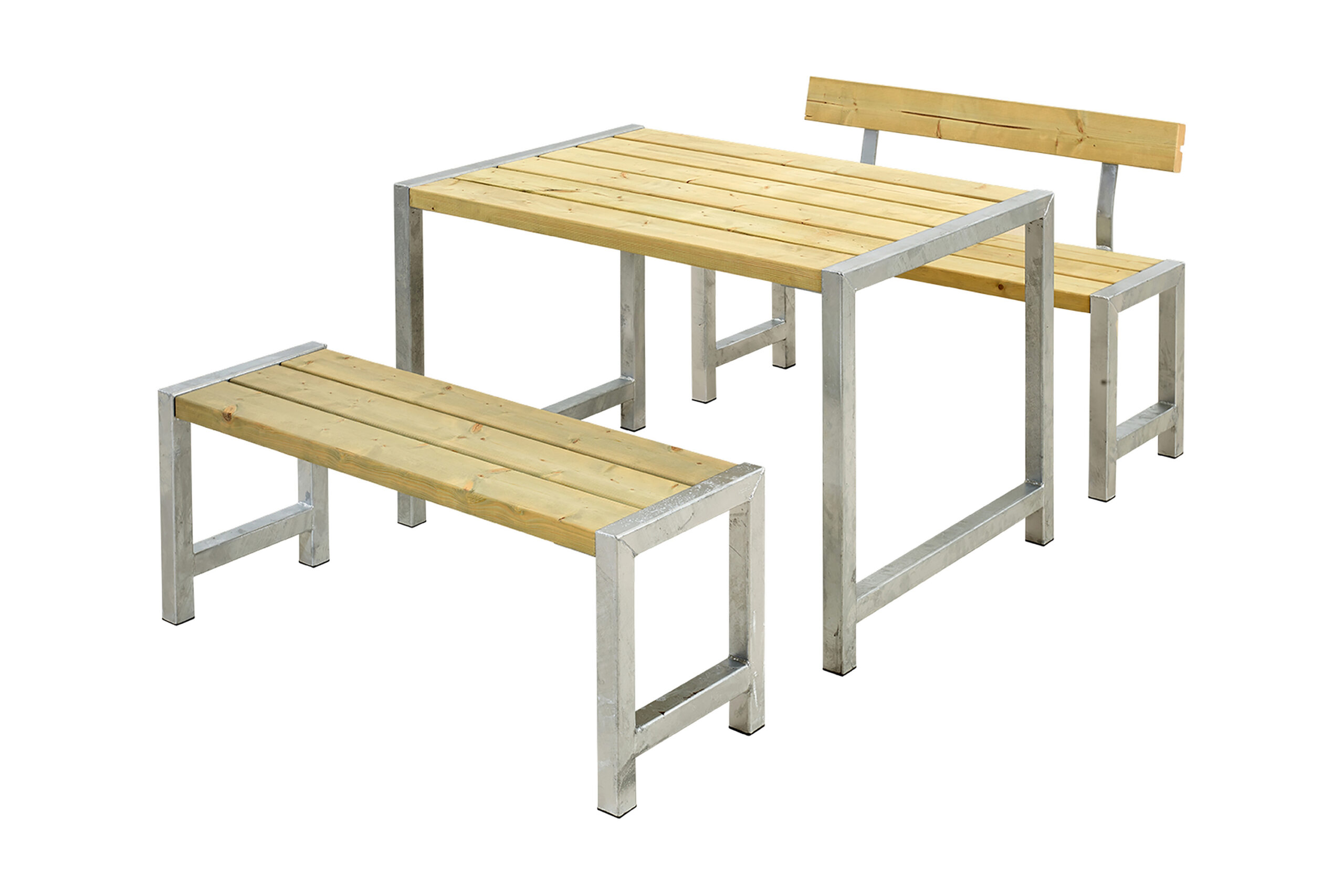 PLUS Parvekeryhmä 1 selkänojalla 127 cm Painekyllästetty -