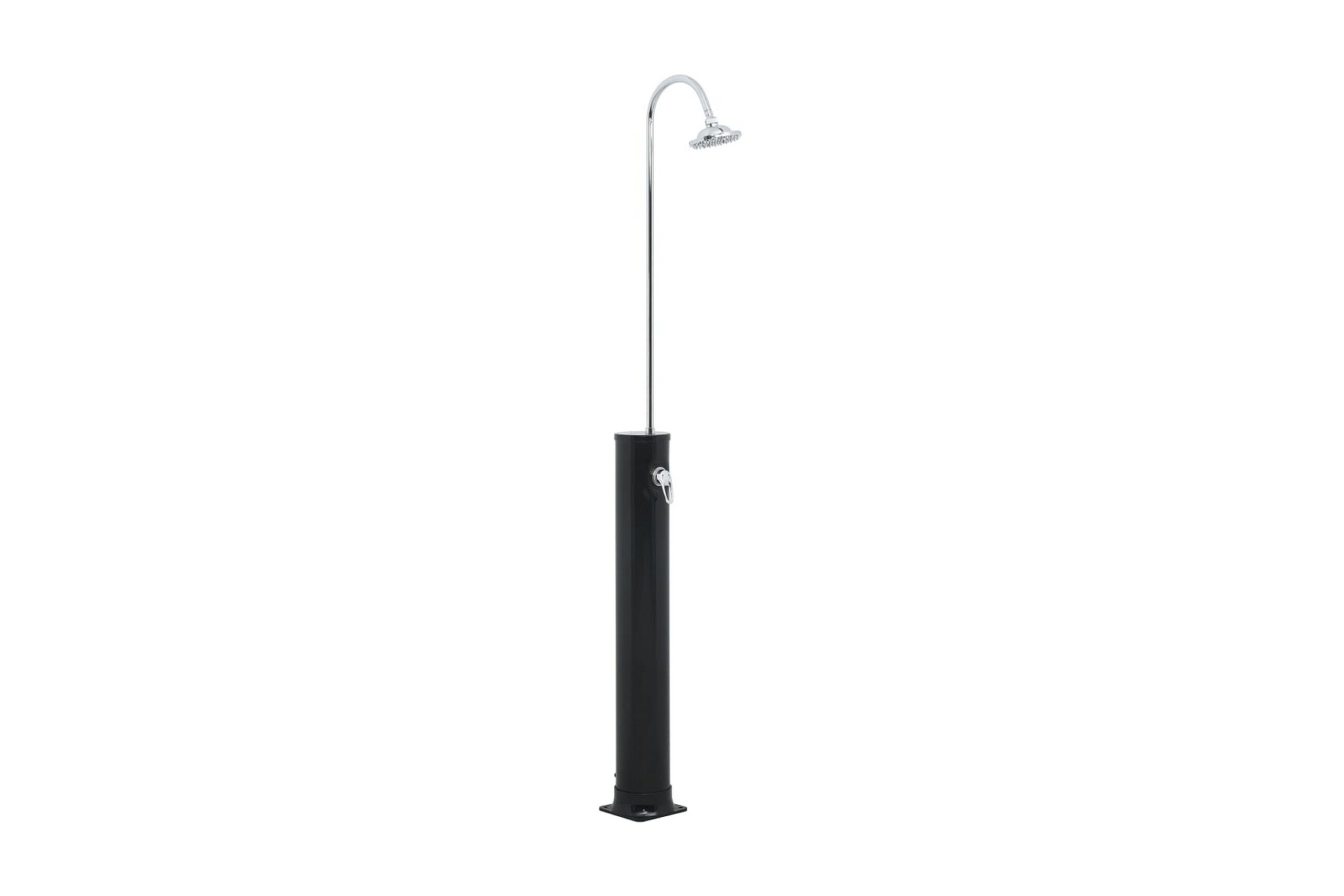 Aurinkovoimasuihku 214 cm 20 l musta - Musta