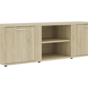 TV-taso Sonoma-tammi 120x34x37 cm lastulevy - Ruskea