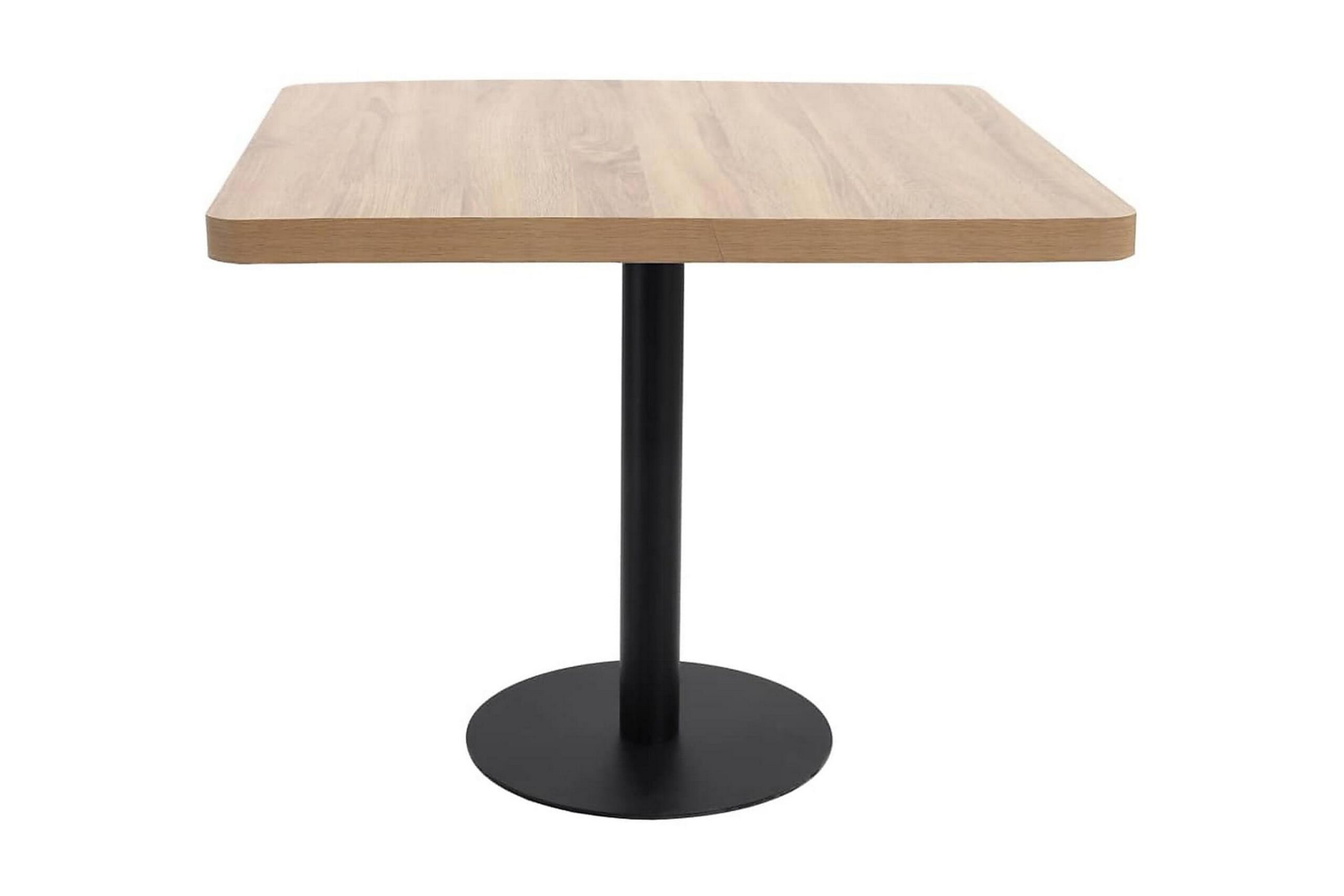 Bistropöytä vaaleanruskea 80x80 cm MDF - Ruskea