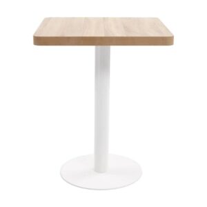 Bistropöytä vaaleanruskea 60x60 cm MDF - Ruskea