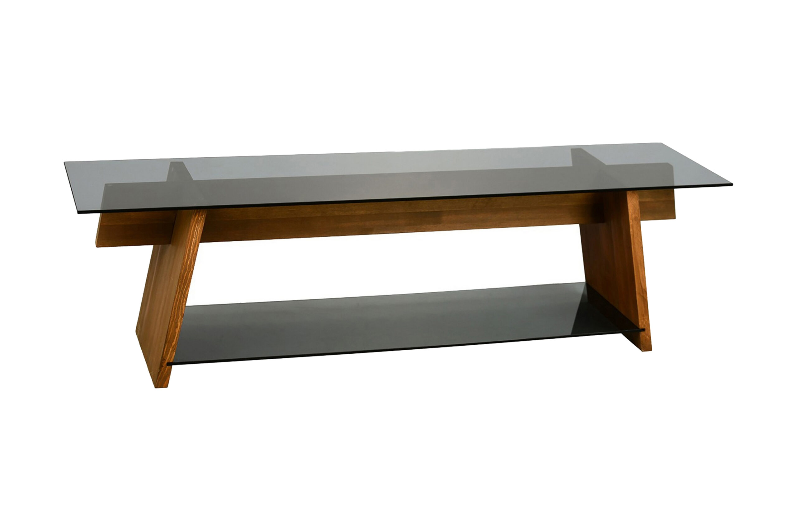 TV-taso Jordanchristoph 158 cm - Pähkinä/Musta