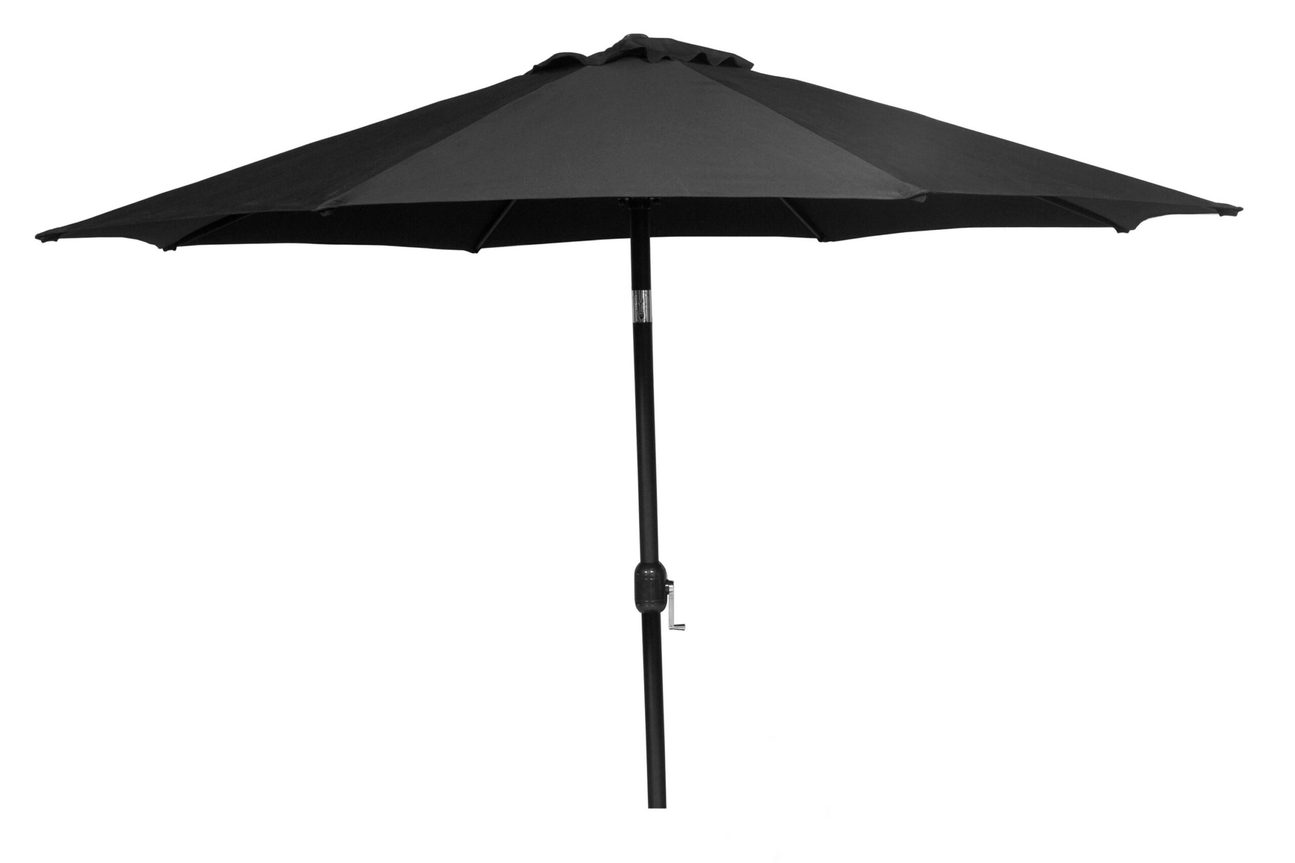 AURINKOVARJO 300 CM MUSTA - Alumiini