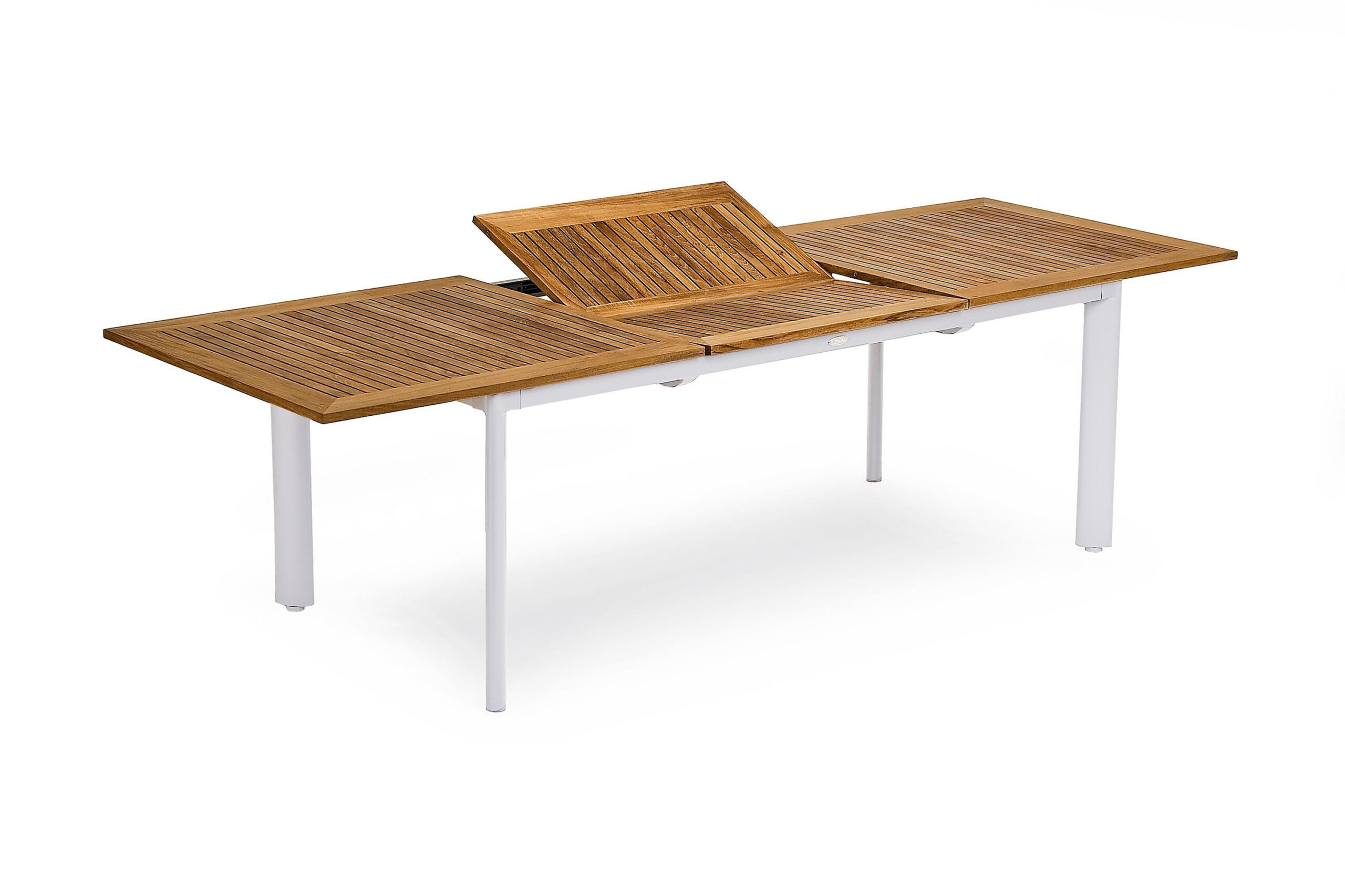 Ruokapöytä Nydala Jatkettava 96x200-280 cm Valkoinen/Tiikki - Hillerstorp