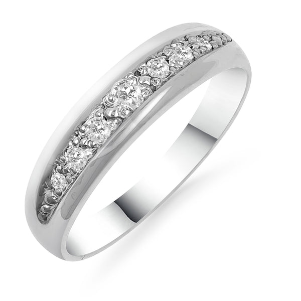 Silván Olivia timanttisormus 0,13ct, valkokultaa, vihkisormukset