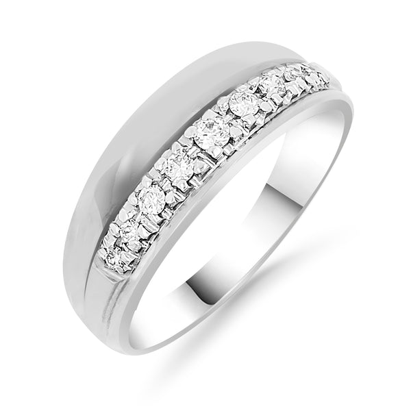 Silván Daria timanttisormus 0,15ct, valkokultaa, vihkisormukset