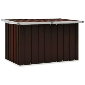 Puutarhan varastoarkku ruskea 109x67x65 cm -