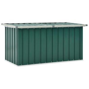 Puutarhan varastoarkku vihreä 129x67x65 cm -