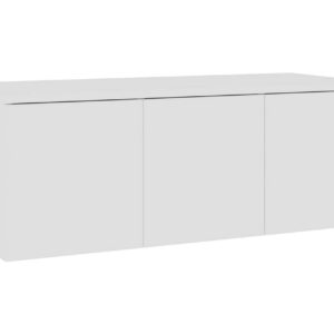 TV-taso valkoinen 80x34x30 cm lastulevy -