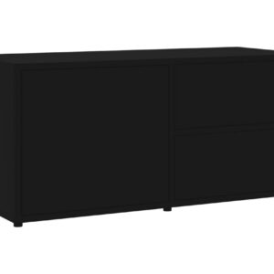 TV-taso musta 80x34x36 cm lastulevy -