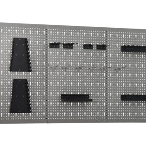 Seinään kiinnitettävät työkalutaulut 3 kpl 40x58 cm teräs -