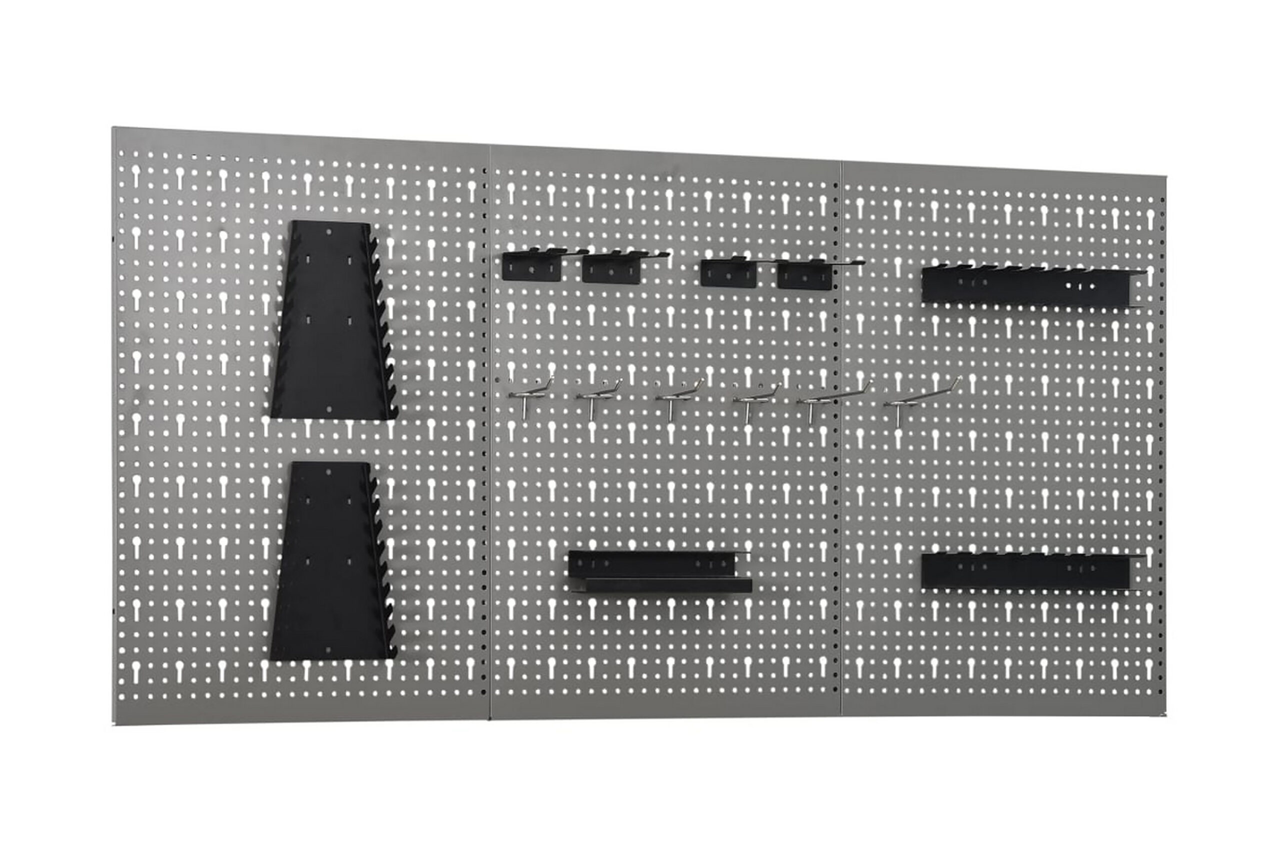 Seinään kiinnitettävät työkalutaulut 3 kpl 40x58 cm teräs -