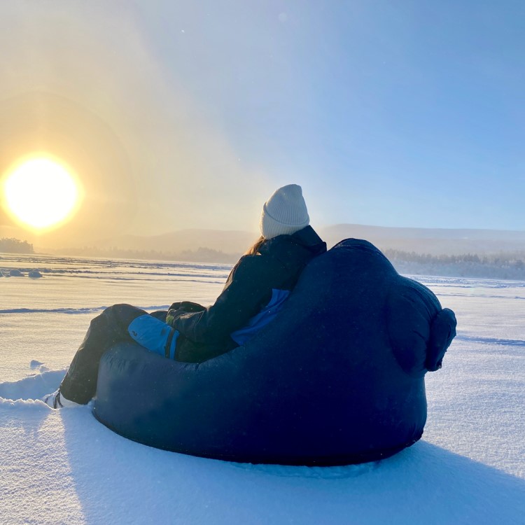 Softybag leposohva, Tummansininen