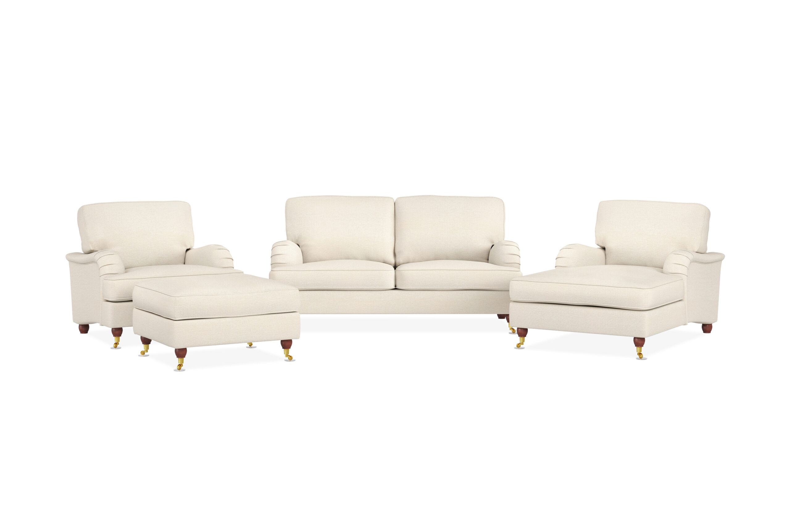 Sohvaryhmä Oxford Lyx 2:n ist + Nojatuoli+Divaanituoli+Rahi - Beige