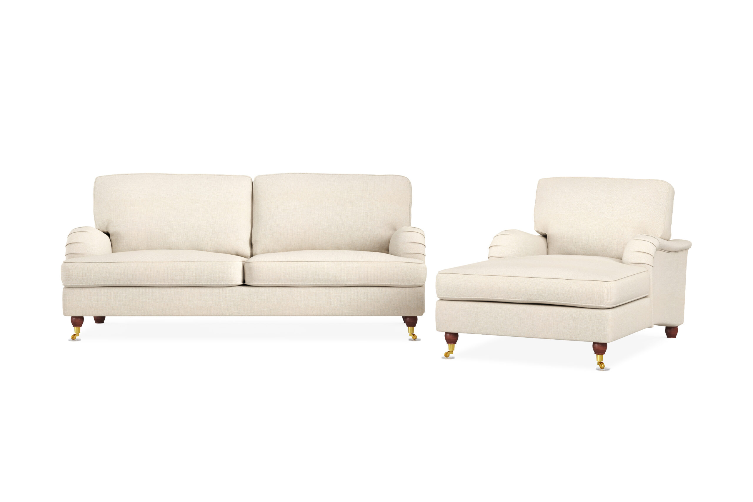 Sohvaryhmä Oxford Lyx 3:n ist + Divaanituoli - Beige