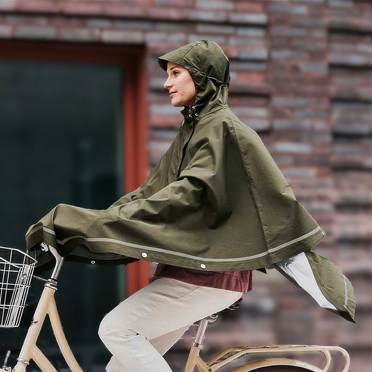 Pyöräilyponcho, S/M vihreä