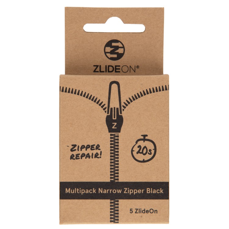 Zlideon Multipack, 5 kpl Musta Kapea/Vedenkestävä