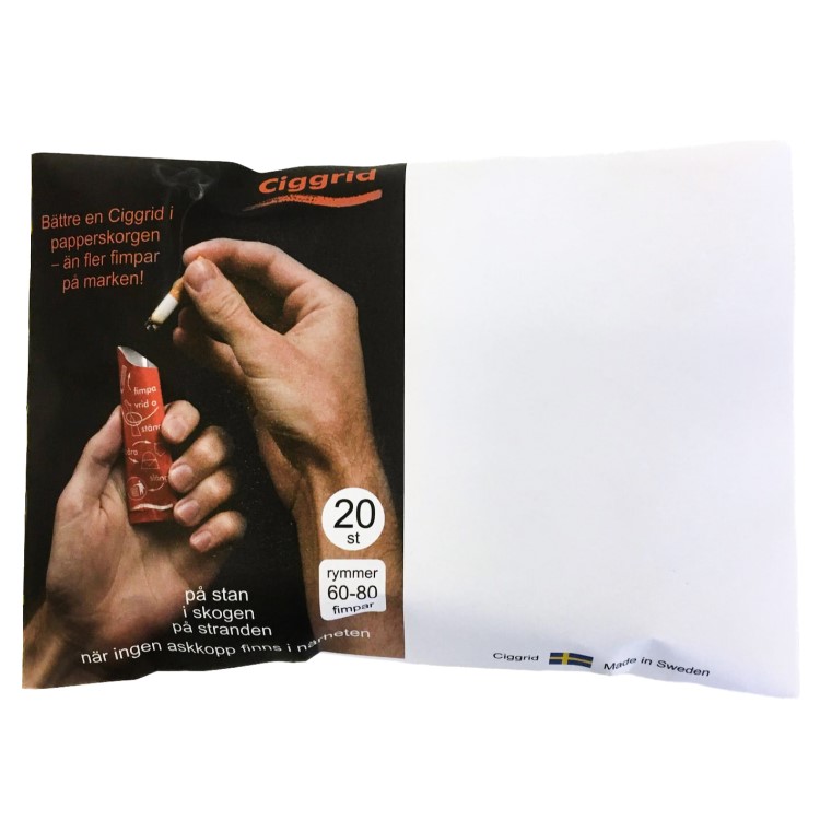 Tuhkasäiliö Ciggrid, 20-pakkaus