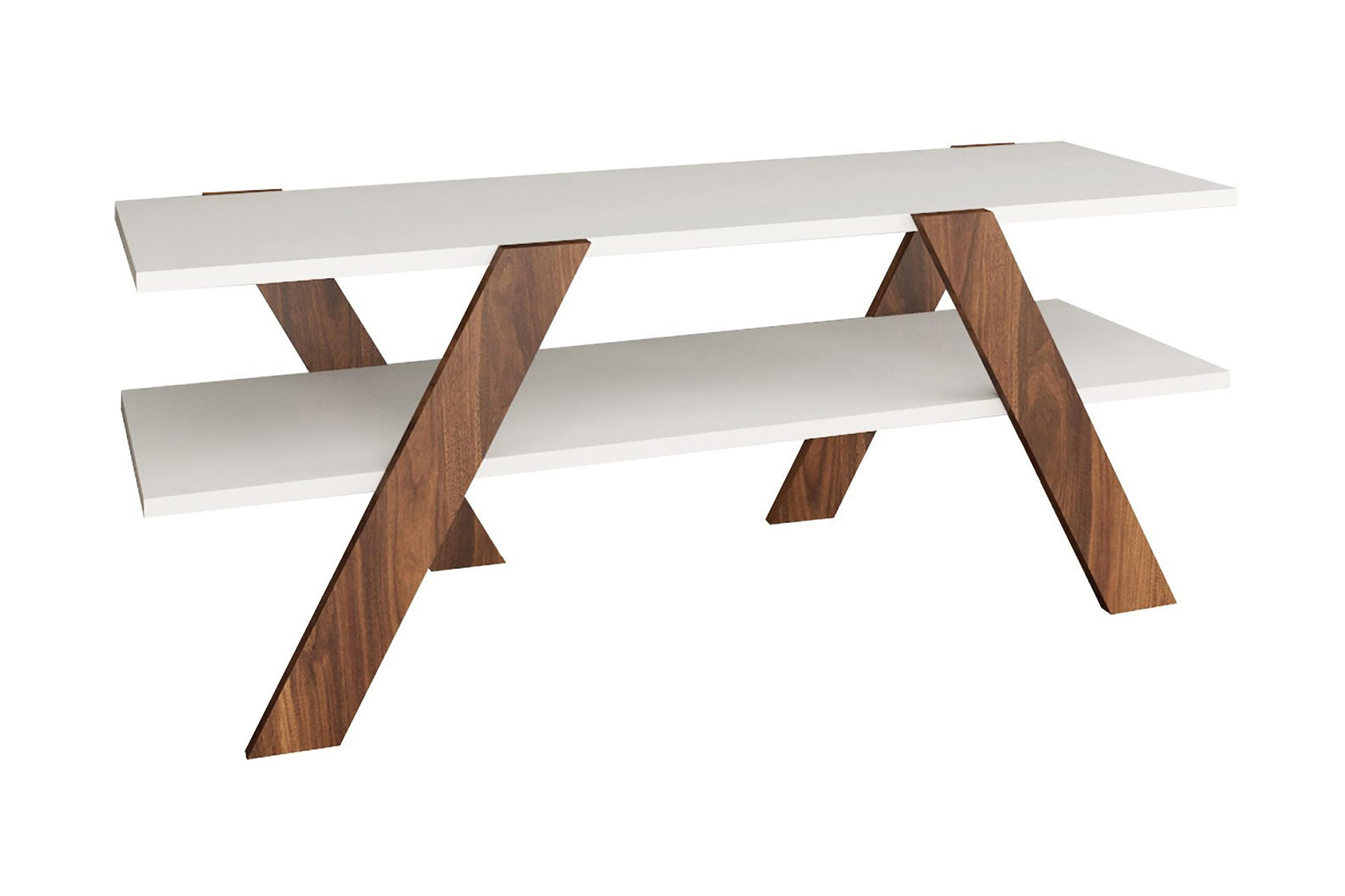 TV-taso Ervasteby 120 cm - Valkoinen