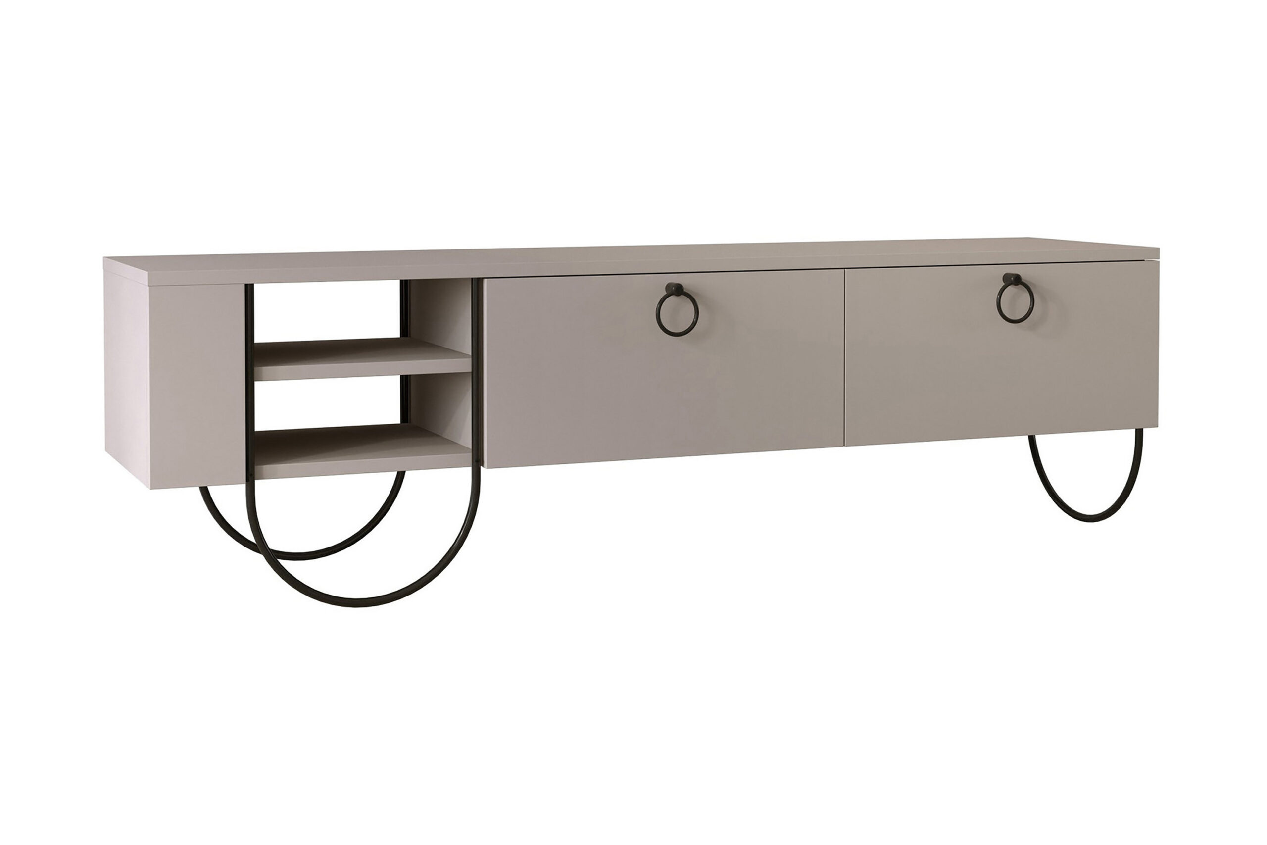 TV-taso Hjortsered 150 cm - Ruskea