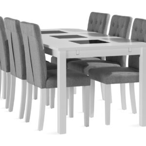 Ruokailuryhmä Octavia 180 cm Jatkettava 6 Sonnarp tuolia - Valkoinen