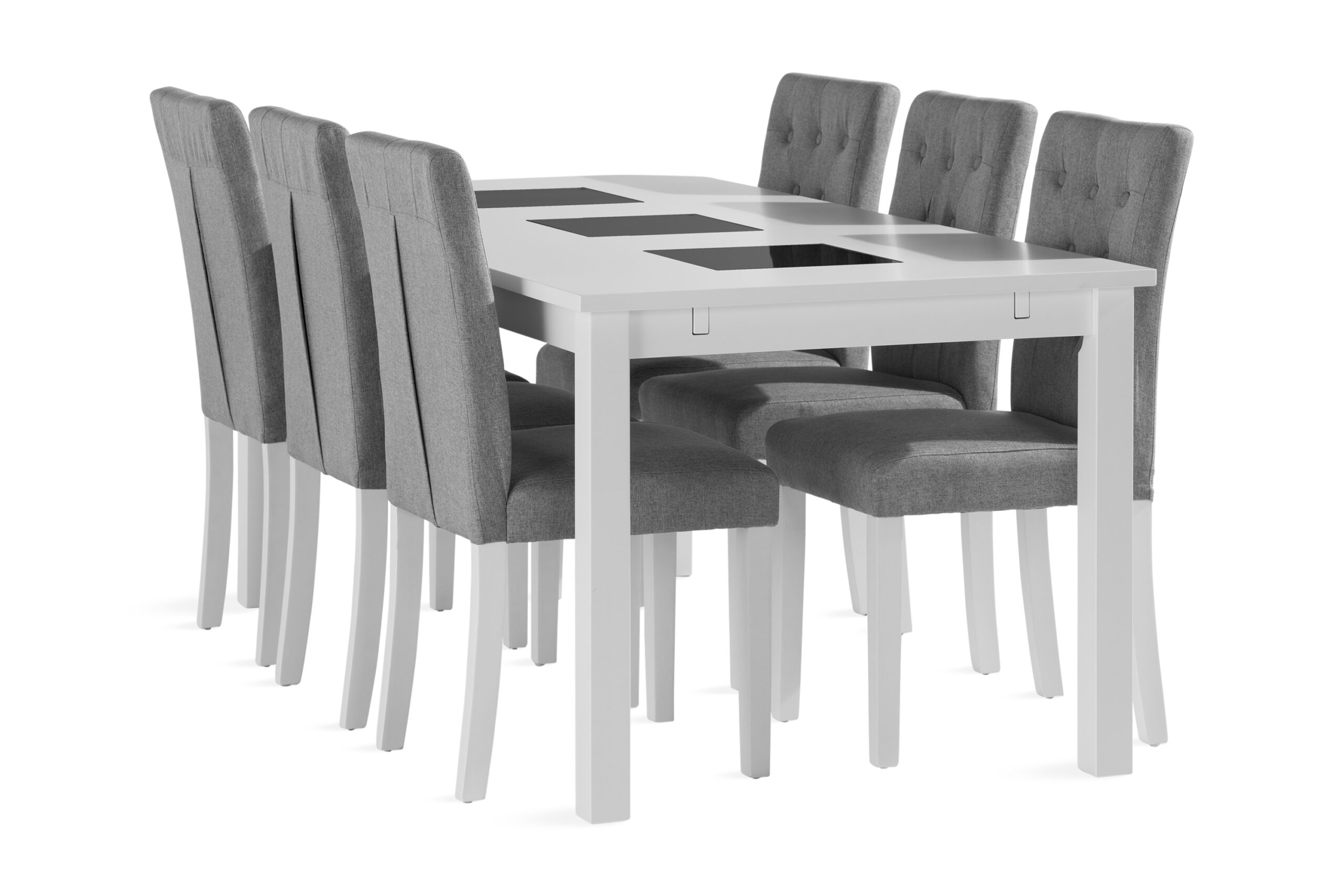 Ruokailuryhmä Octavia 180 cm Jatkettava 6 Sonnarp tuolia - Valkoinen