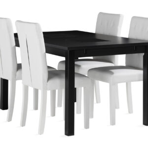 Ruokailuryhmä Octavia 140 cm 4 Sonnarp tuolia - Musta