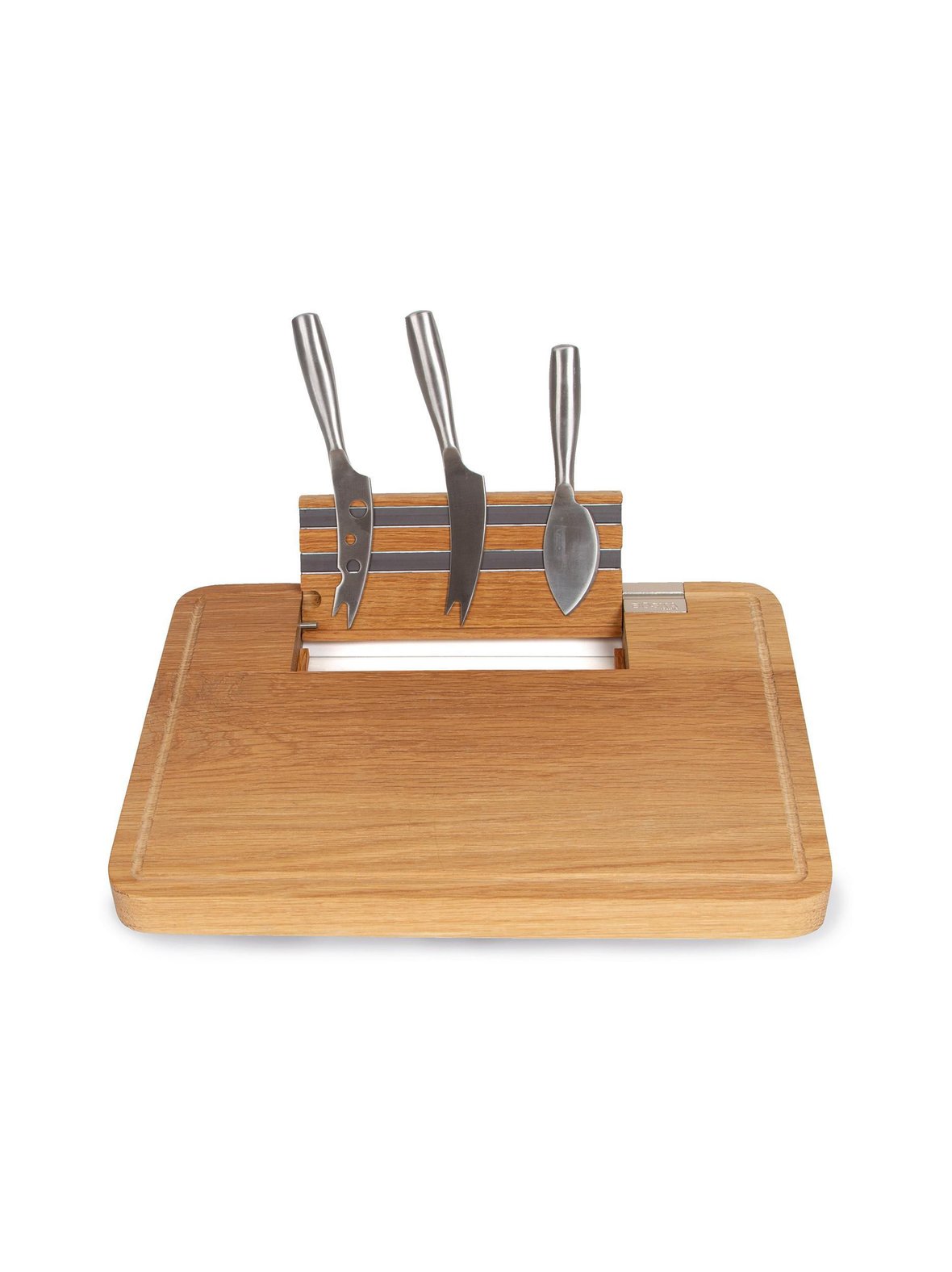 Party cheese board -juustoalusta ja juustoveitset 350 x 260 x 45 mm