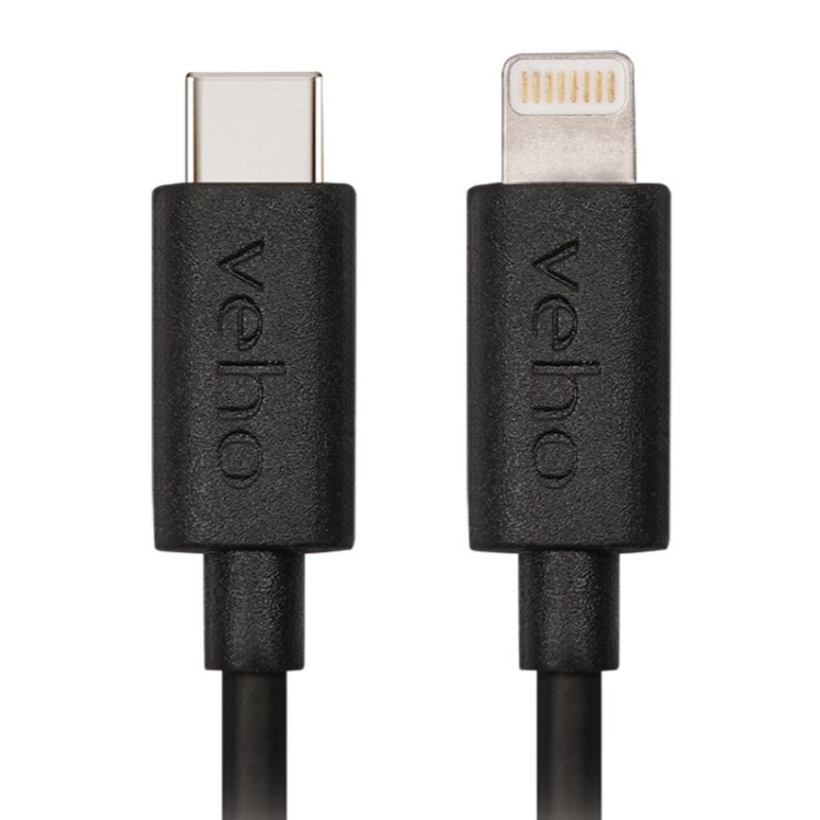 Lyhyt USB-kaapeli, 20 cm, USB-C – Lightning