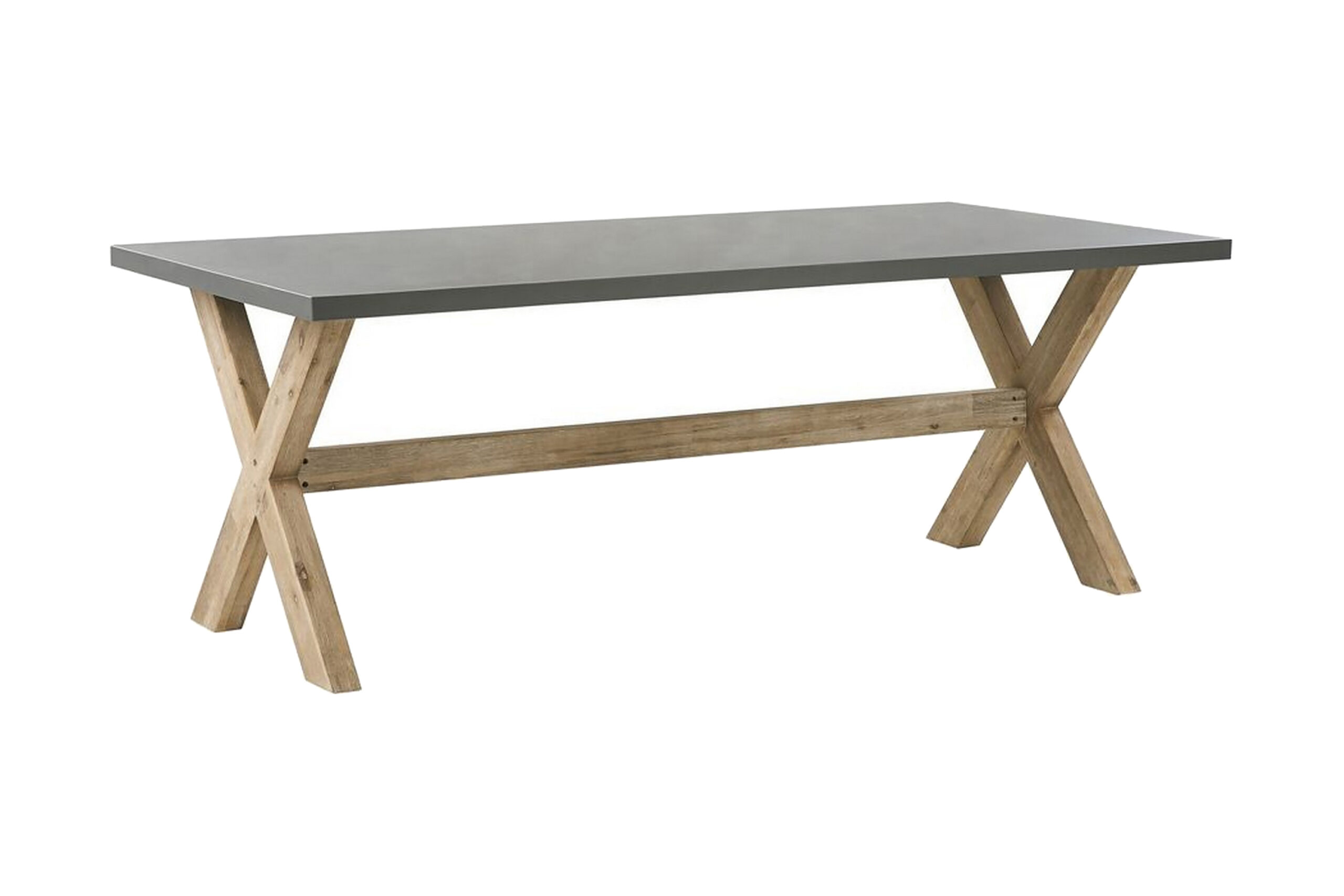 Ruokapöytä Terranoa 200 cm - Harmaa/Akaasia