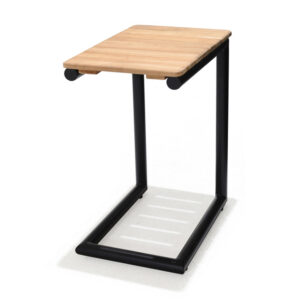 Sivupöytä Portals 47 cm - Musta/Puu