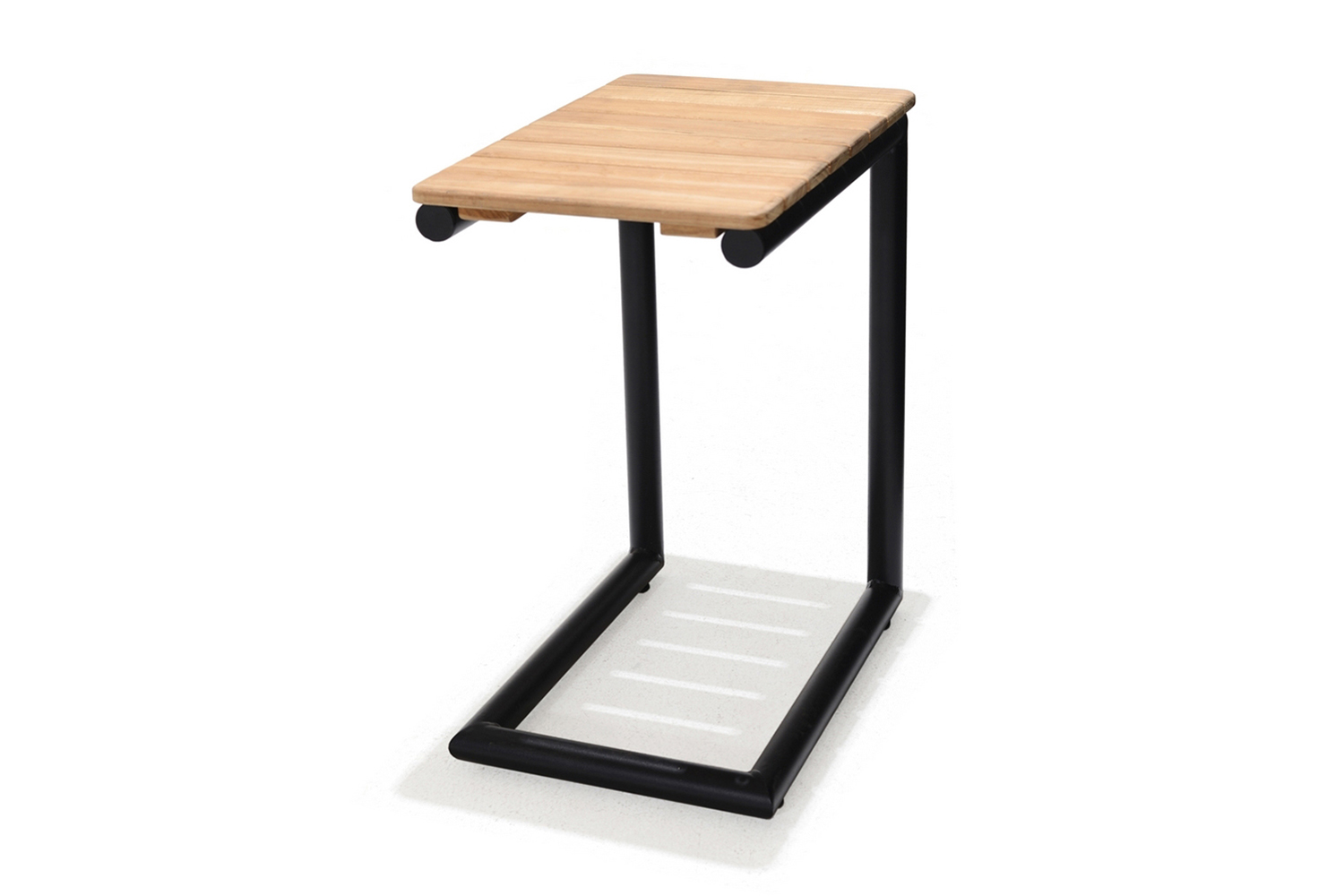 Sivupöytä Portals 47 cm - Musta/Puu