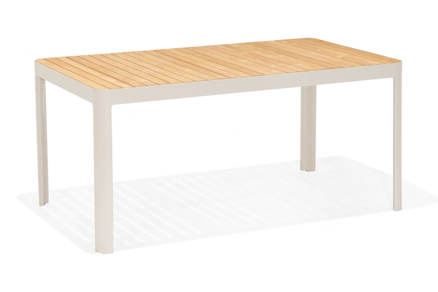 Ruokapöytä Portals 161 cm - Valkoinen/Puu