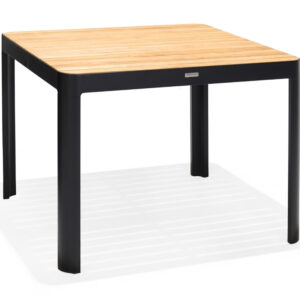 Ruokapöytä Portals 95 cm - Musta/Puu
