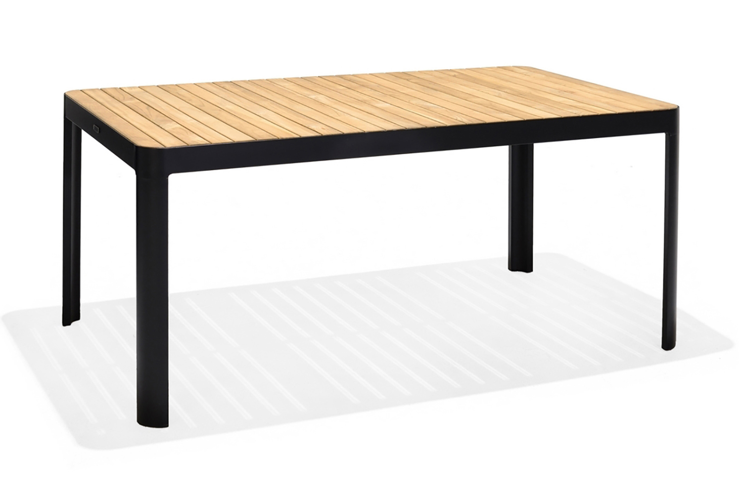 Ruokapöytä Portals 161 cm - Musta/Puu