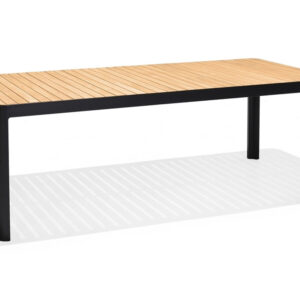 Ruokapöytä Portals 209 cm - Musta/Puu