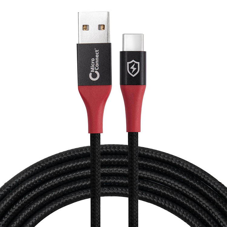 Tiedonsiirron estävä latauskaapeli puhelimelle, USB-A – USB-C