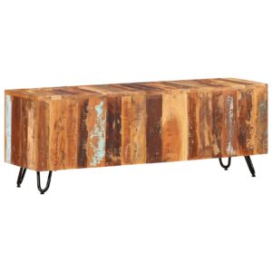 TV-taso 110x30x40 cm kierrätetty täyspuu - Monivärinen