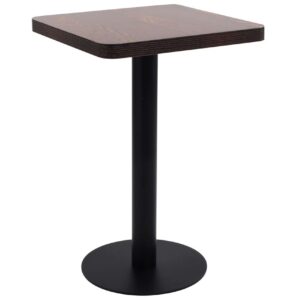 Bistropöytä tummanruskea 50x50 cm MDF -