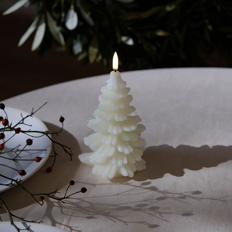 Premium LED-kuusi, Valkoinen 10 x 15 cm