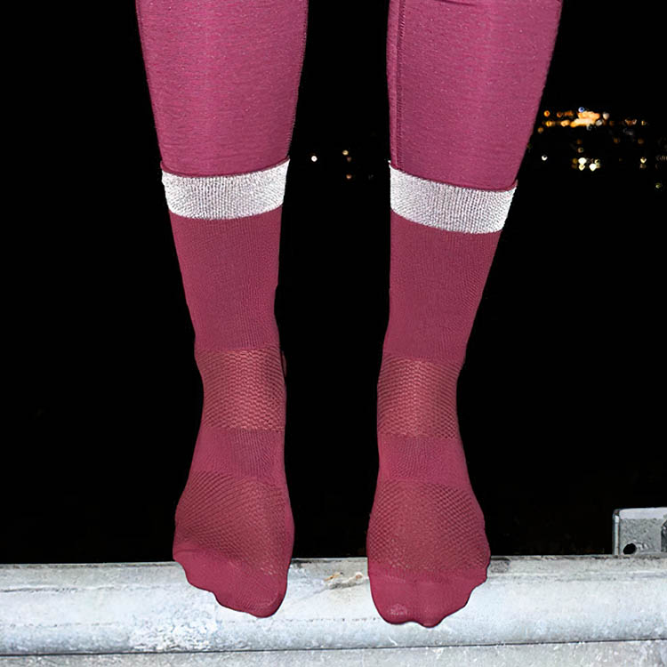 Juoksusukat heijastimella, Pinkki 42-45
