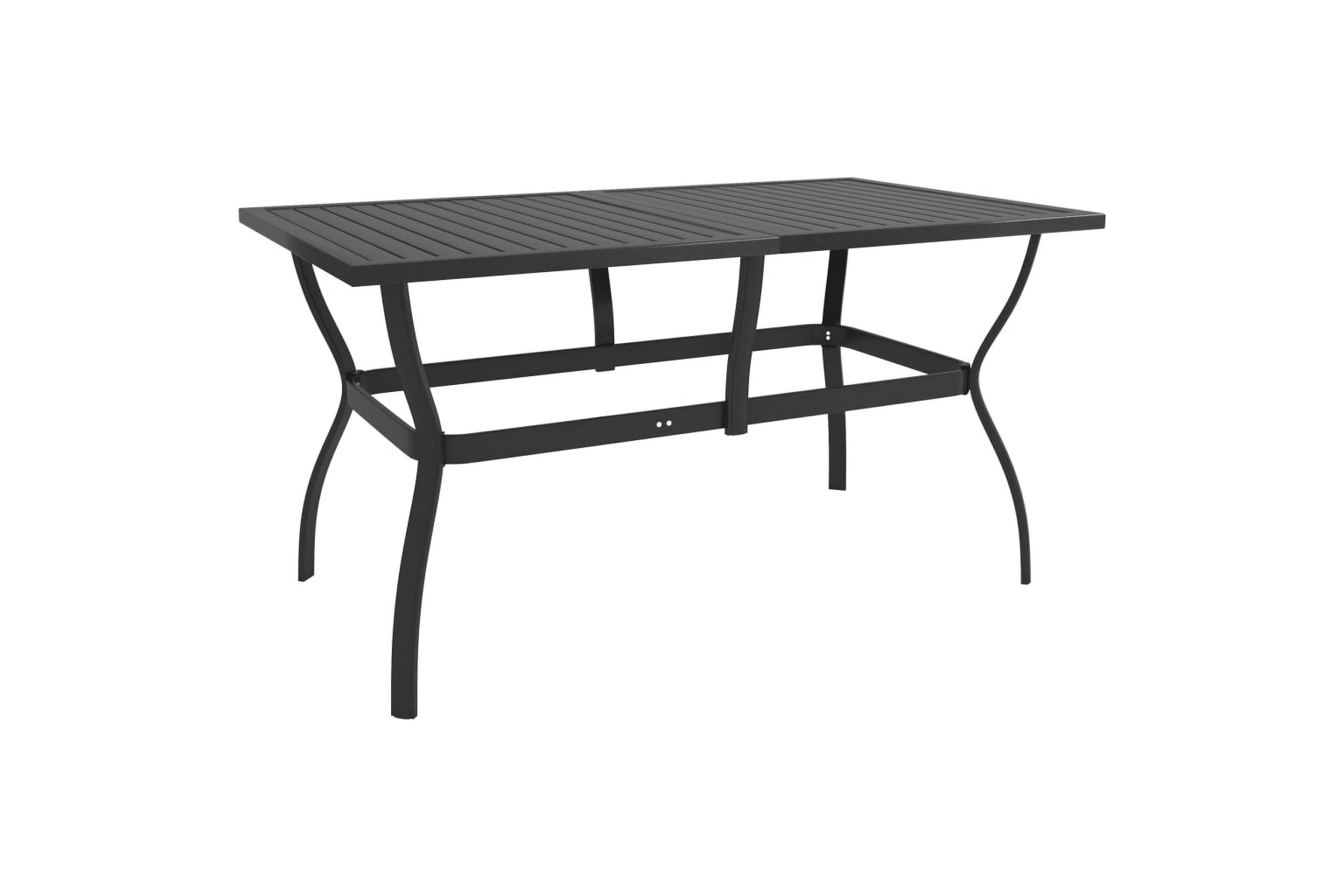 Puutarhapöytä antrasiitti 140x80x72 cm teräs - Antrasiitti