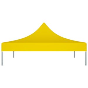 Juhlateltan katto 2x2 m keltainen 270 g/m² - Keltainen