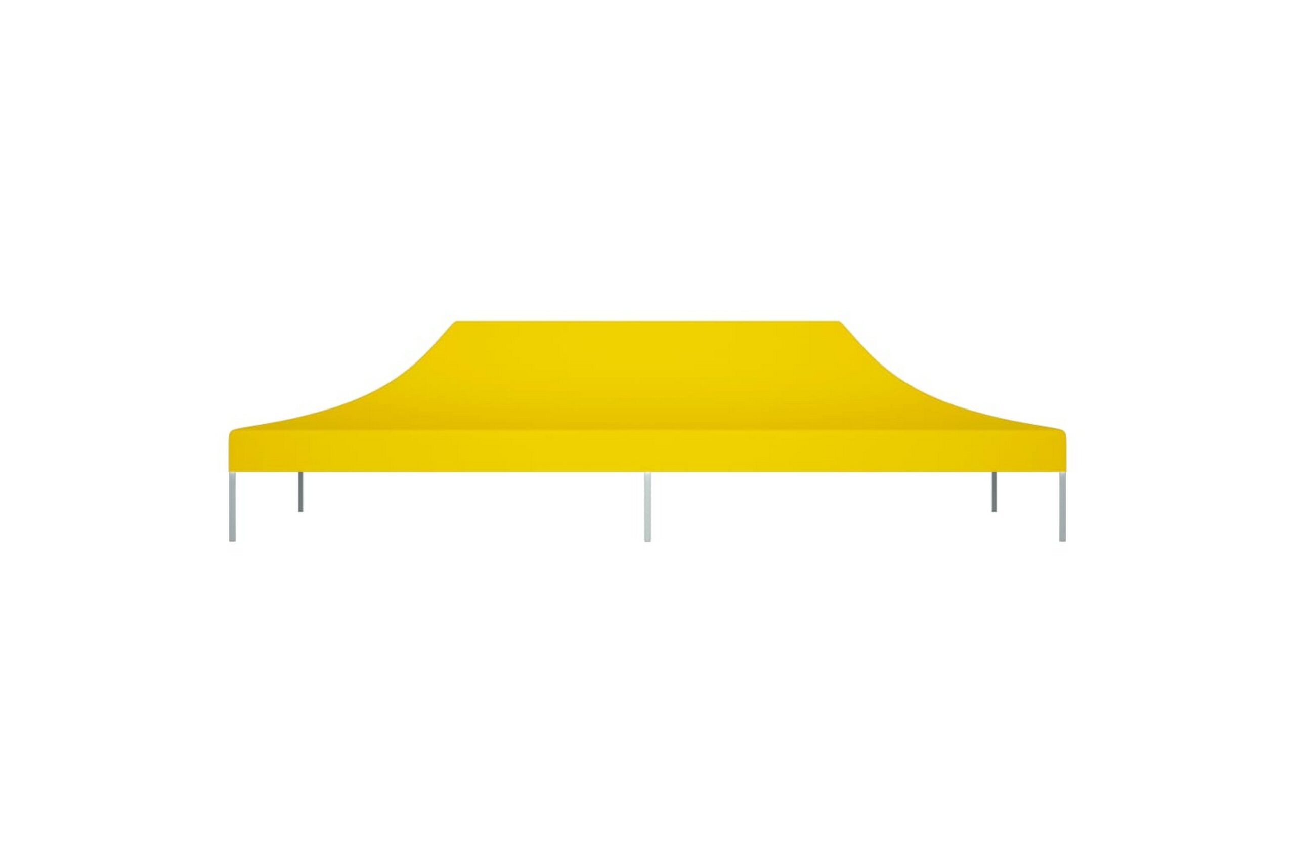 Juhlateltan katto 6x3 m keltainen 270 g/m² - Keltainen