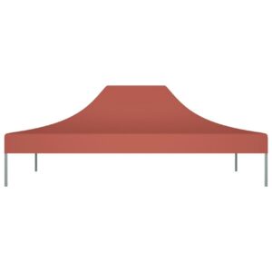 Juhlateltan katto 4x3 m terrakotta 270 g/m² - Punainen