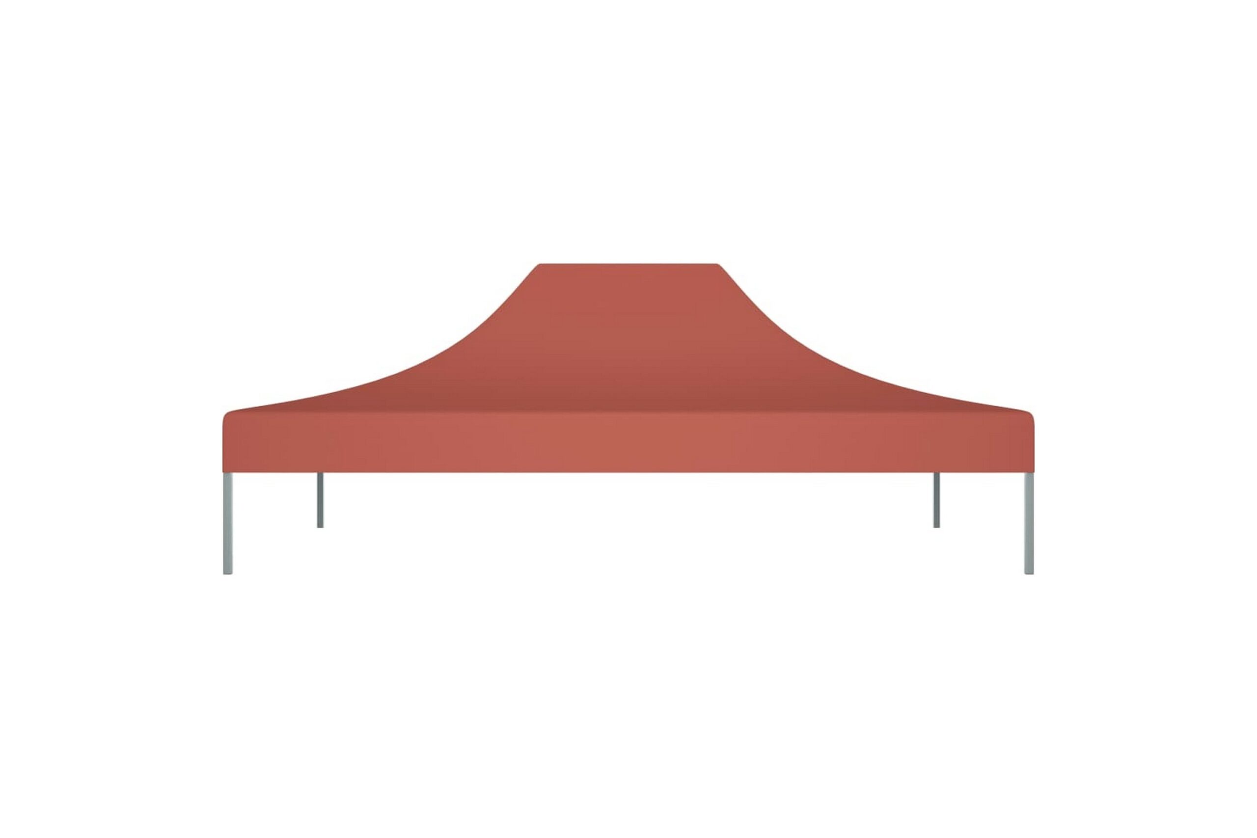 Juhlateltan katto 4x3 m terrakotta 270 g/m² - Punainen
